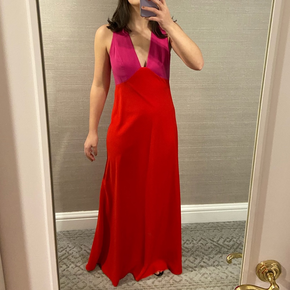 Jill Stuart Colorblock Gown (size 6)